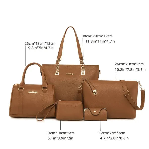 5pcs Elegant Women'S Handbag Set - Image 14