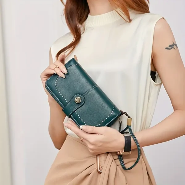 RFID Retro Large Capacity Long Wallet ( CHARM INFINITE )