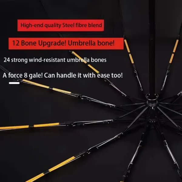 24 Bone Fully Automatic Umbrella - Image 5